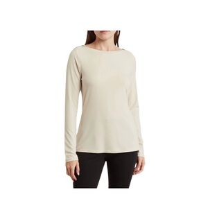 DKNY Boatneck Long Sleeve Top